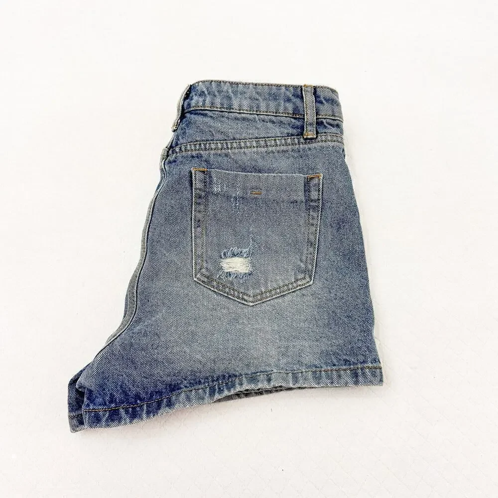 The Impeccable Pig Denim Jean Shorts 2.7 August Apparel Size Medium
